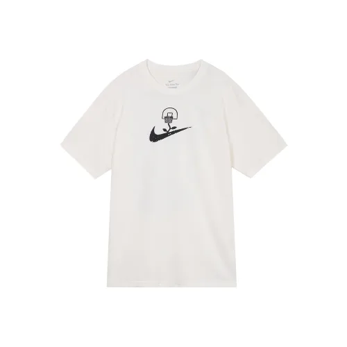 Nike Logo Printing Pattern Pullover Casual Short Sleeve T Shirt White
