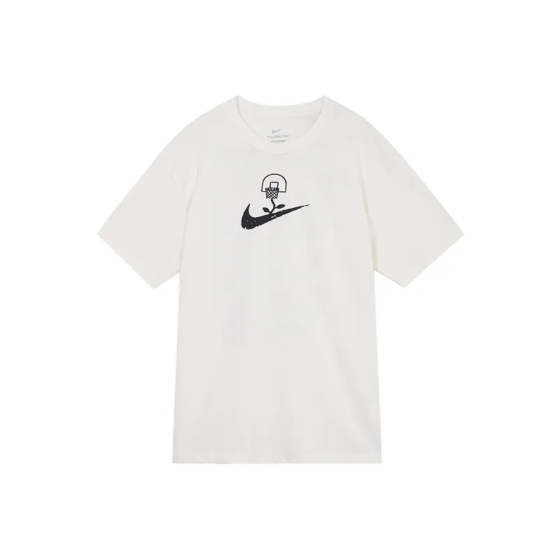Nike Logo Printing Pattern Pullover Casual Short Sleeve T-Shirt White-0