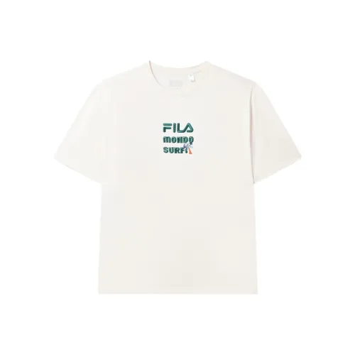 FILA T Shirts Men Ecru