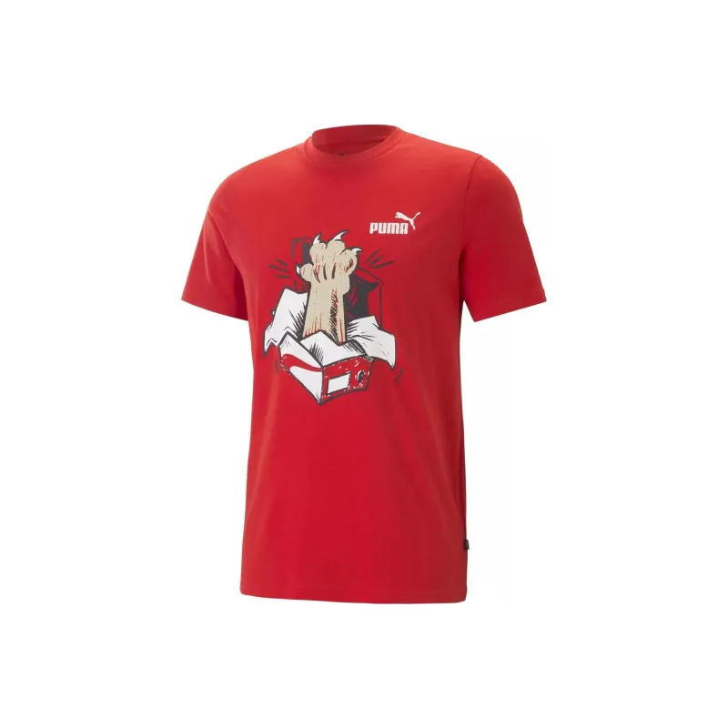 PUMA GRAPHICS SNEAKER TEE T-Shirt Men's Red-0