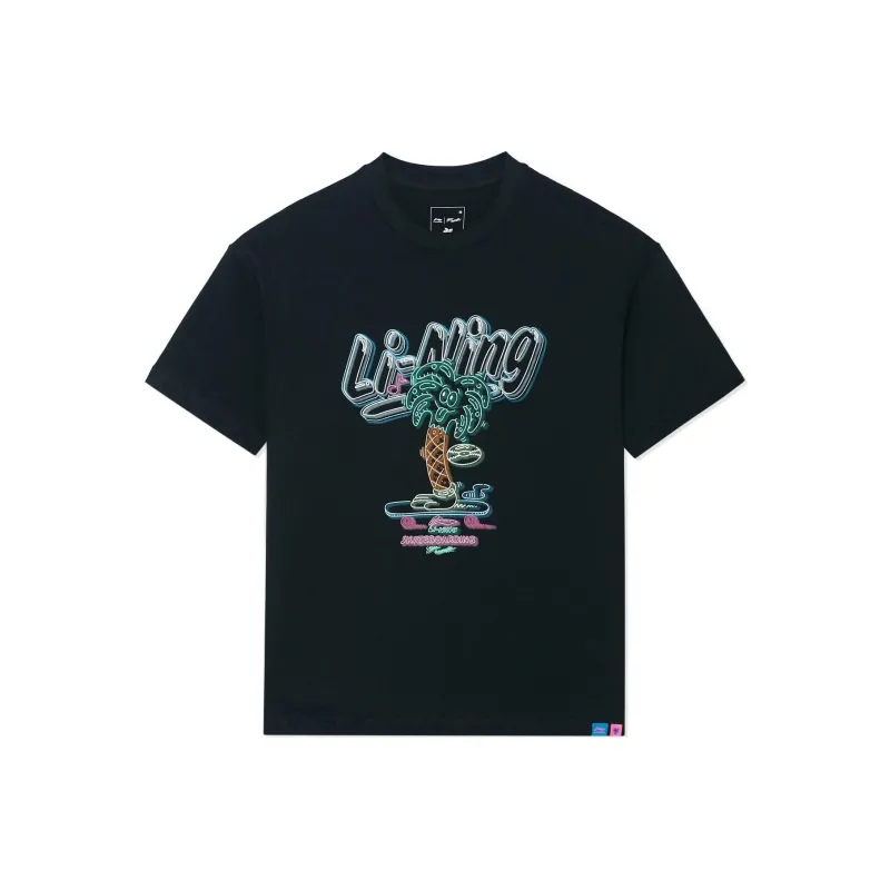 LiNing x Steven Harrington Regular T Shirt Unisex Black-0