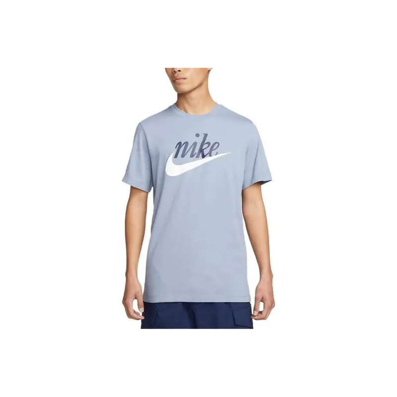 Nike T Shirts Men Blue-0