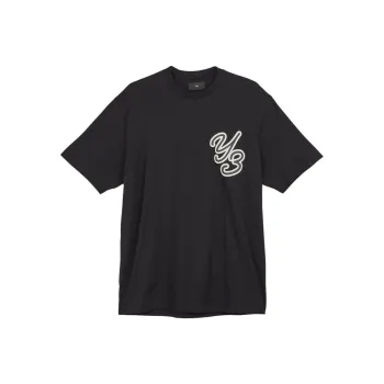 Y 3 GFX S/S Logo flocked T shirt