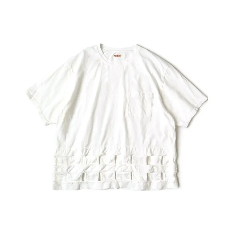 Kapital 20 / -Jersey Windowpane T-Shirt-0
