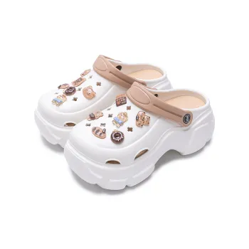 Soft Bear Slippers, Dopamine Dressing DIY Detachable Core Sweet & Spicy Air EVA Height Increasing Slippers For Women's
