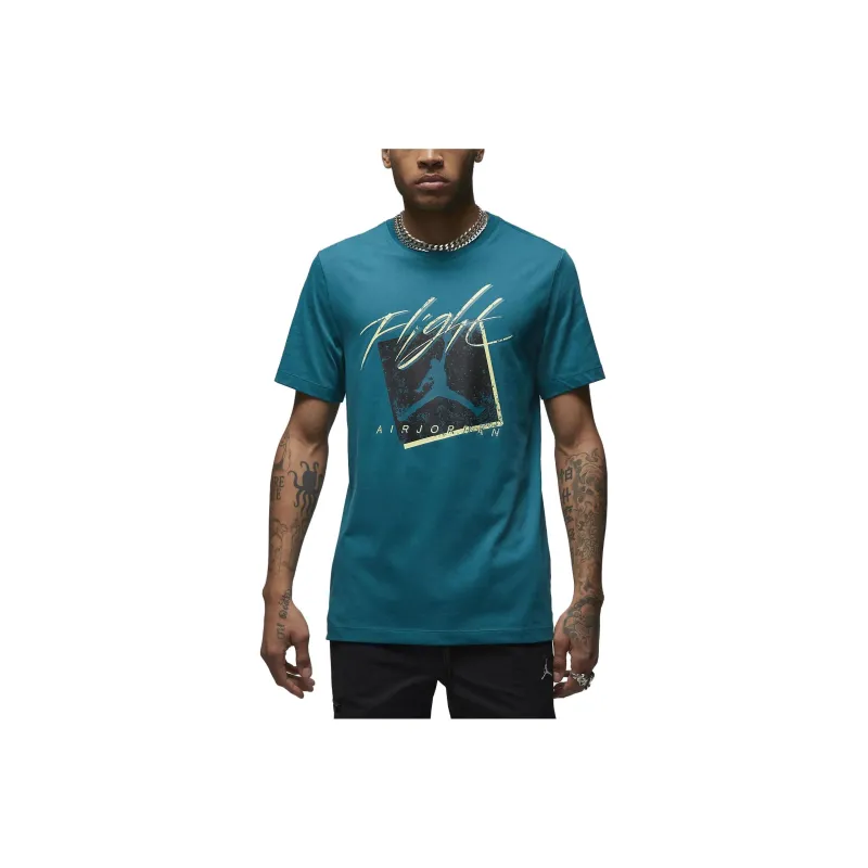 Jordan T Shirts Men Sky Blue-0