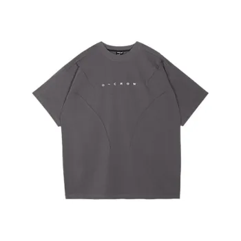 0-CROWORLD T-Shirts Men Gray