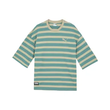 PUMA Drop Shoulder Sleeve T Shirt Unisex Ore Blue