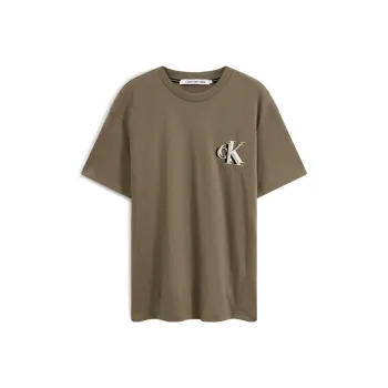 CALVIN KLEIN T Shirt Men's Gray Coffee