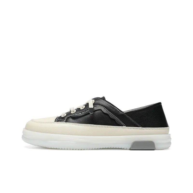 ZHR Flat White Shoes Wear resistant And Lightweight Low Top Skateboard Shoes Women's-6