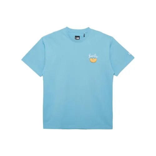New Era T-Shirts Unisex Milk Blue