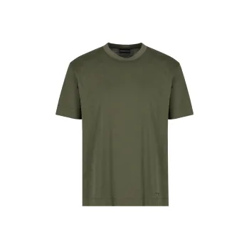 EMPORIO ARMANI FW23 T Shirt Men's Brown Green
