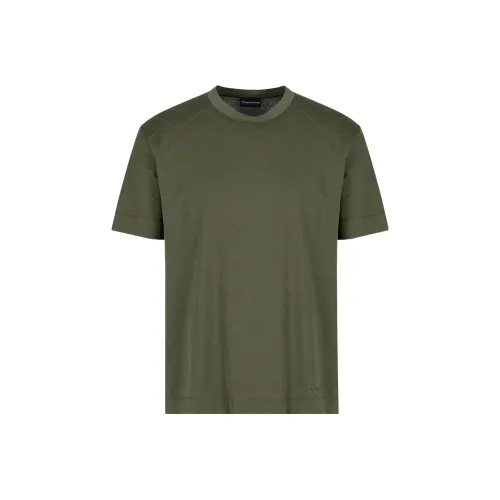 EMPORIO ARMANI FW23 T-Shirt Men's Brown Green