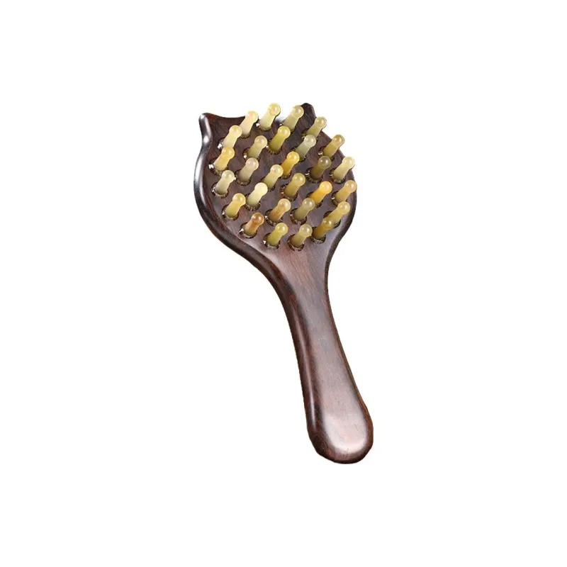 XIBI Sandalwood Controller Patting Comb Head Massage Therapy Comb With Multiple Health Benefits And Meridian Comb Hair-0