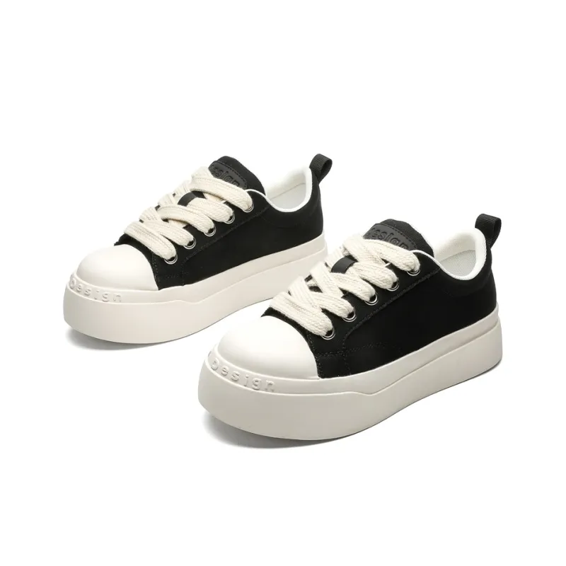 JIETEGONGYANG Low Top Skateboard Shoes Men's Black-2