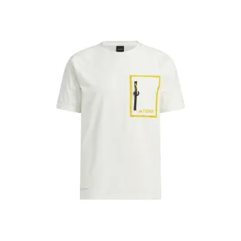 Adidas National Geographic Co branded Section T Shirts Men White