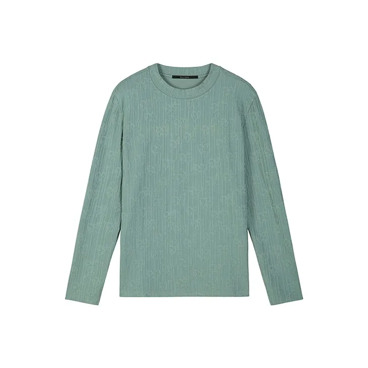 DAVID NAMAN Long Sleeved T Shirt Men's Green-0