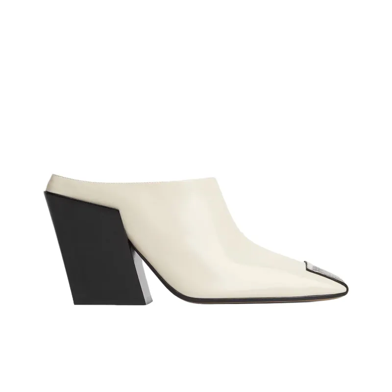 Bottega Veneta Slip Resistant Closed Toe Slippers 9cm Women's White-1