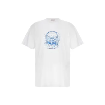McQ Alexander McQueen Skull Printed Crewneck T Shirt