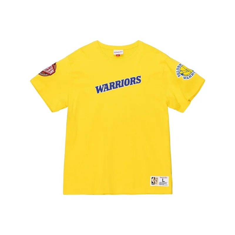 Mitchell Ness T-Shirts Men Yellow-0