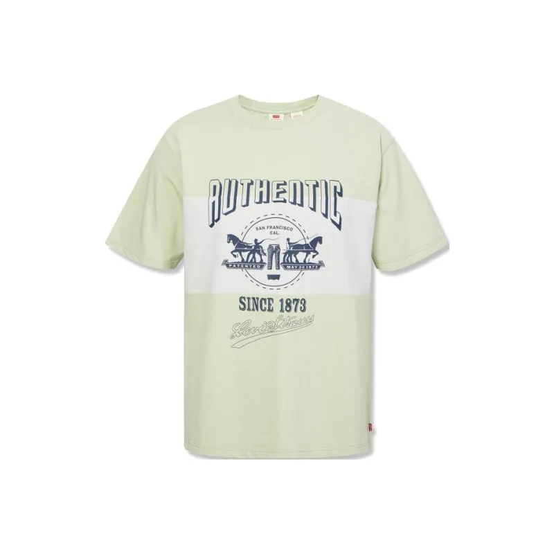 Levis T Shirts Unisex Light Green-0