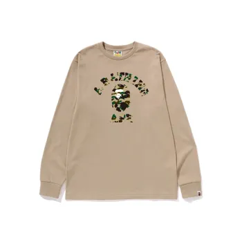 A BATHING APE 1st Camo College Long Sleeve Tee