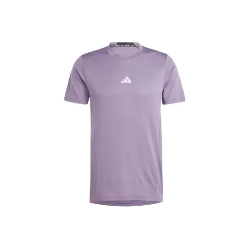 adidas x9000l3 Designed For Training Hiit Workout Heat.Rdy Tee T Shirt Men's Purple