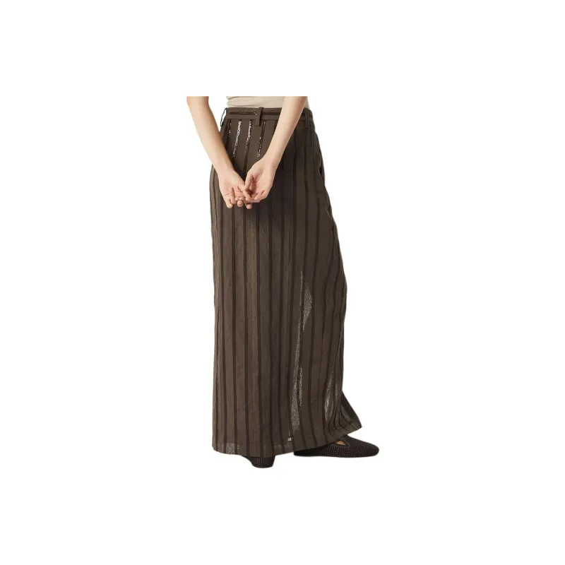 Brunello Cucinelli Dazzling Embroidery Skirt-3