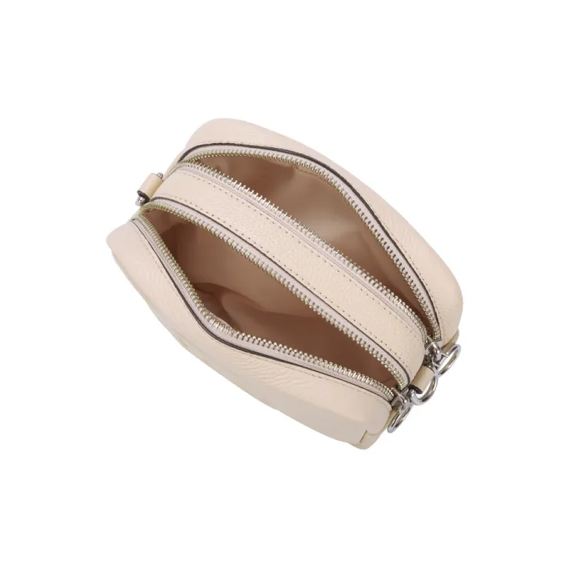 TORY BURCH Perry Leather Small Square Bag Mini Women's Ecru-4