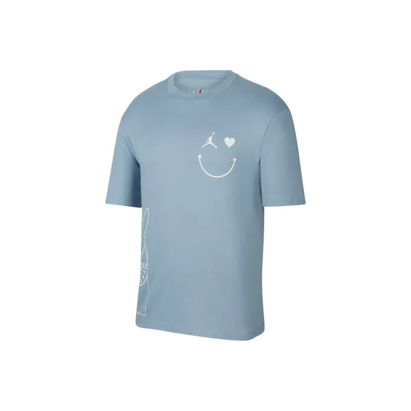 Jordan T Shirts Men Blue-0
