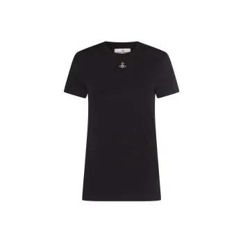 Vivienne Westwood Orb Logo embroidery Cotton T shirt