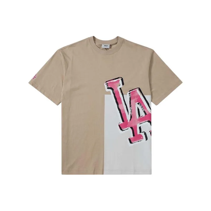 MLB Los Angeles Dodgers T Shirts Unisex Khaki-0