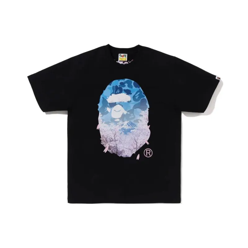Bape Sakura Photo Ape Head Tee SS23-2