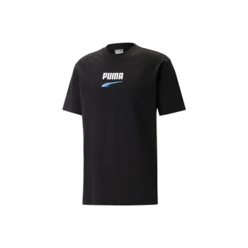 PUMA Drop Shoulder Sleeve T Shirt Men's Black