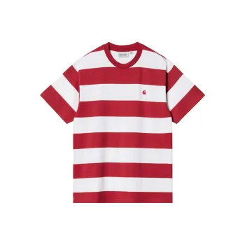 Carhartt WIP T Shirts Men White Red