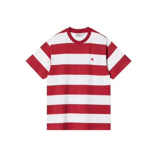 Carhartt WIP T Shirts Men White Red