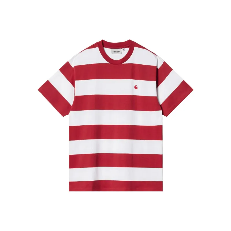 Carhartt WIP T Shirts Men White Red-0