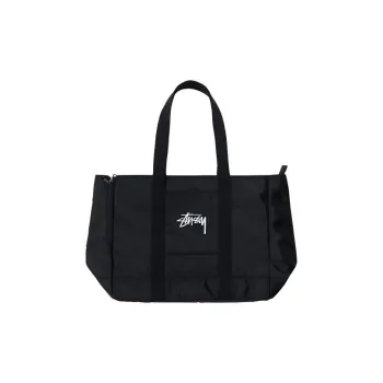 Stussy Polyester Tote Bag Shopping Bag Handbag Regular Unisex Black
