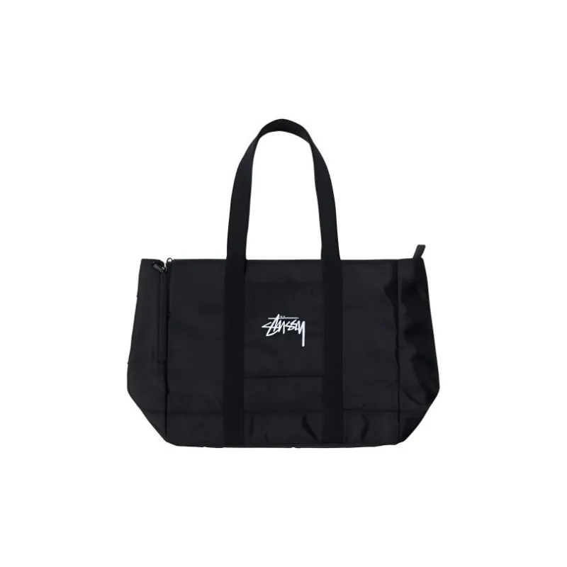 Stussy Polyester Tote Bag Shopping Bag Handbag Regular Unisex Black-0