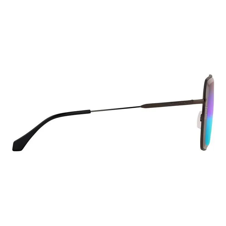 LOUIS VUITTON Metal Acetate Metal Parts Square Sunglasses Men's Black-2