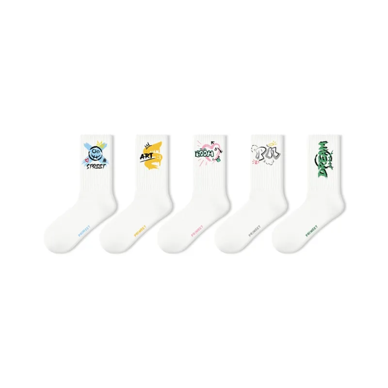 Primeet Mid-Calf Socks Men's 5 Pack-18