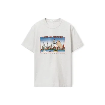 Alexander Wang Classic Short Sleeve Skyline Graphic Tee