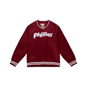 Mitchell Ness Mlb Vintage Logo 'Phillies' Pullover Jersey
