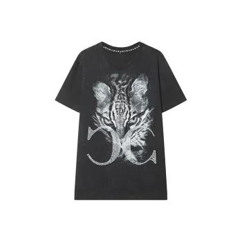 TCH T Shirts Unisex Black With Silver Logo