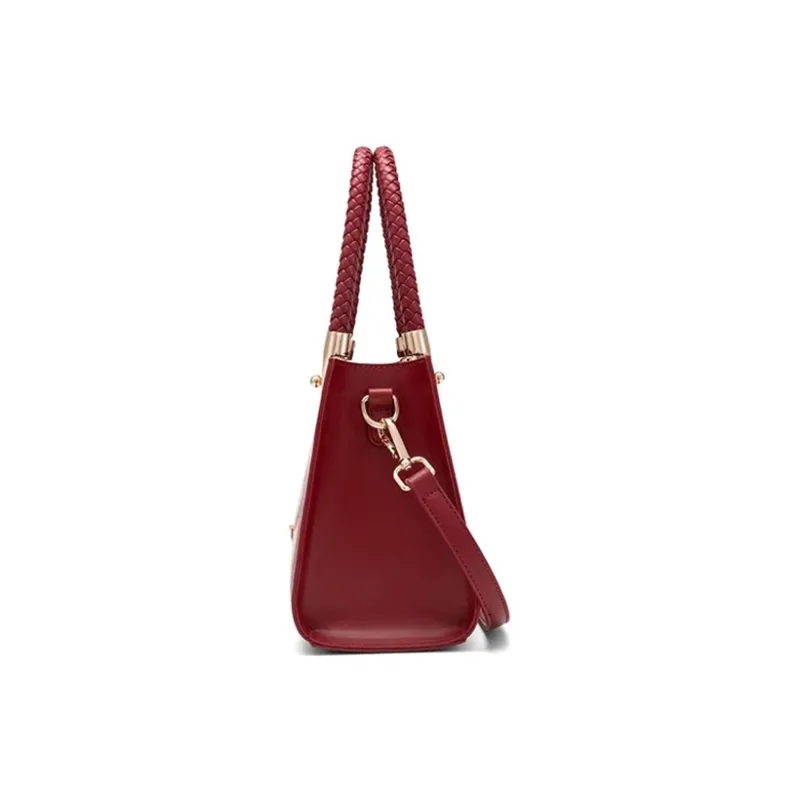 CLEVER& KETCH PU Shoulder Bag Crossbody Bag Handbags Regular Women's Red/Khaki-3