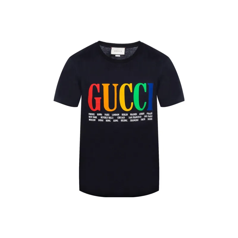 GUCCI T-Shirts Men Black-0