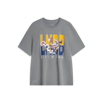LiNing T Shirt Men's Asphalt Gray