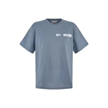 Zzegna T Shirts Men Blue