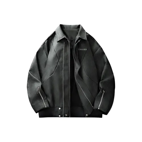 River Island hooded bomber jacket in grey