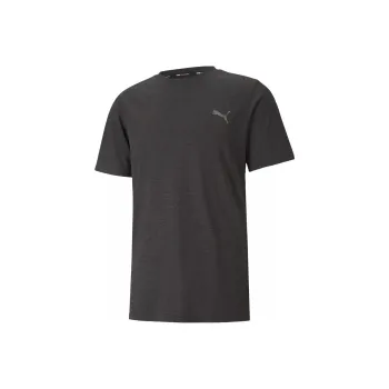 PUMA TRAIN FAV HEATHER SS TEE T Shirt Men's Dark Gray